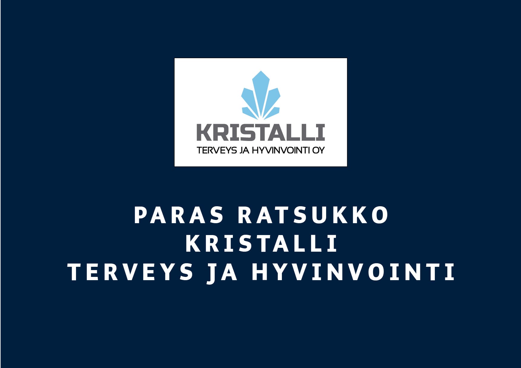 Savonlinna Special presented by Kristalli Terveys ja Hyvinvointi -kilpailusarjan paras palkitaan 2500 eurolla